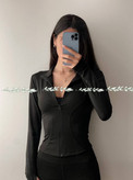 سویشرت فلامنت مشکی اسپندکس گرم بالا برند نانو